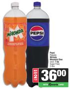 Pepsi Regular, Mirinda, Mountain Dew (Excl 7Up Sugar Free)-For Any 2 x 2Ltr
