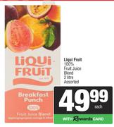 Liqui Fruit 100% Fruit Juice Blend Assorted-2Ltr