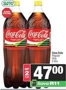 Coca-Cola (Regular Only)-For 2 x 2Ltr