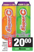 Super C Glucose Sparkling Drink Assorted-For Any 2 x 500ml