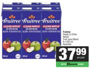 Fruitree Ready To Drink Nectar Fruit Juice Blend Assorted-6 x 200ml Per Pack