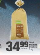 Spar Freshline Potatoes-3kg Per Pack