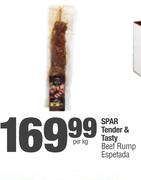 Spar Tender & Tasty Beef Rump Espetada-Per Kg