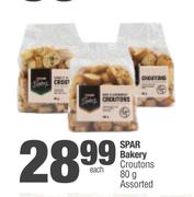 Spar Bakery Croutons Assorted-80g Each