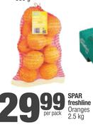 Spar Freshline Oranges-2.5Kg Per Pack