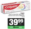 Colgate Total Pro Clean Mint, Max White, Charcoal, Gum Care Or Whitening Toothpaste-75ml Each