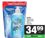 Soothe Hand Soap Refill Pouch Assorted-500ml