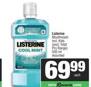 Listerine Mouthwash Incl. Kids Assorted-500ml Each