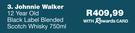 Johnnie Walker 12 Year Old Black Label Blended Scotch Whisky-750ml
