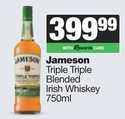 Jameson Triple Triple Blended Irish Whisky-750ml