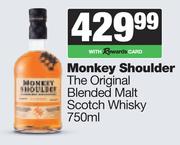 Monkey Shoulder The Original Blended Malt Scotch Whisky-750ml
