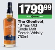 The Glenlivet 18 Year Old Single Malt Scotch Whisky-750ml
