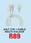 Salt 3 In 1 Cable Multi Colour