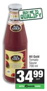 All Gold Tomato Sauce-700ml