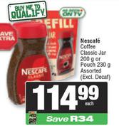 Nescafe Coffee Classic Jar 200g Or Pouch 230g-Each