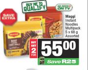 Maggi Instant Noodles Multiipack Assorted-For 2 x 5 x 68g