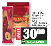 Fatti's & Moni's Spaghetti Or Macaroni-For 2 x 500g