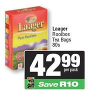 Laager Rooibos Teabags-80s Per Pack