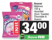 Beacon Mallows Assorted-For 2 x 135g
