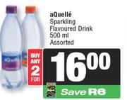 Aquelle Sparkling Flavoured Drink Assorted-For 2 x 500ml