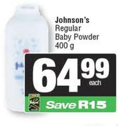 Johnson's Regular Baby Powder-400g
