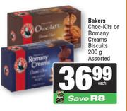 0Bakers Choc Kits Or Romany Creams Biscuits Assorted-200g