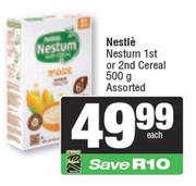 Nestle Nestum 1st Or 2nd Cereal Assorted-500g