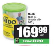 Nestle Nido 3+ Growth Milk-900g