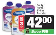 Purity Puree Assorted-For 3 x 110ml