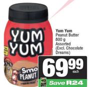 Yum Yum Peanut Butter Assorted-800g Each