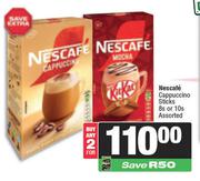 Nescafe Cappuucion Sticks Assorted-For 2 x 8s Or 10s