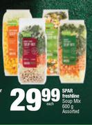 Spar Freshline Soup Mix Assorted-600g Each