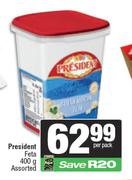 President Feta Assorted-400g Per Pack