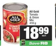 All Gold Tomato & Onion Mix-410g