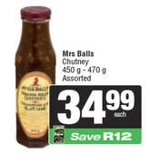 Mrs Ball's Chutney Assorted-450g-470g