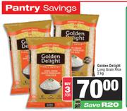 Golden Delight Long Grain Rice-For 3 x 2Kg