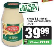 Crosse & Blackwell Tangy Mayonnaise Only-750g