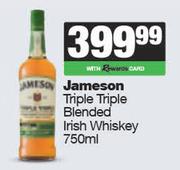Jameson Triple Triple Blended Irish Whisky-750ml