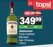 Jameson Triple Distilled Blended Irish Whisky-750ml