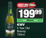 KWV 5 Year Old Brandy-750ml