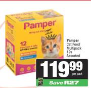 Pamper Cat Food Multipack Assorted-12 Per Pack