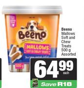Beeno Mallows Soft And Chew Treats Assorted-500g