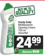 Handy Andy Multipurpose Cleaning Cream Assorted-750ml