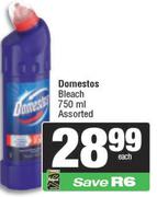 Domestos Bleach Assorted-750ml