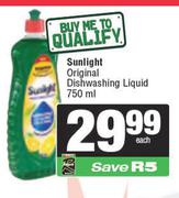 Sunlight Original Dishwashing Liquid-750ml