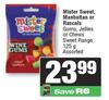 Mister Sweet, Manhattan Or Rascals Gums, Jellies Or Chews Sweet Range Assorted-125g