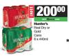  Hunter's Real Dry Or Gold Cans-For 2 x 6 x 440ml