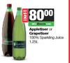 Appletiser Or Grapetiser 100% Sparkling Juice-For 2 x 1.25L