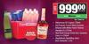 Hennessy VS Cognac 750ml, Ice Tropez Handies 6x275ml, Red Bull Cans 4x250ml & Appletiser Juice 1.25L