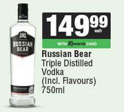 Russian Bear Triple Distilled Vodka-750ml